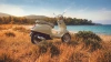 Vespa Primavera S 125 Gelb Disinvolto live Hinten rechts