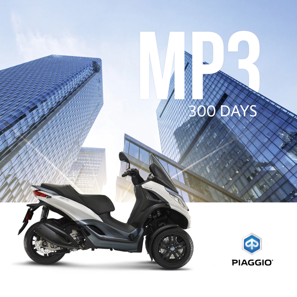 Aktion verlängert bis 30.04.23: Piaggio MP3 Days