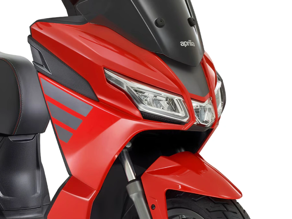 Aprilia SXR Sport 50 Flame Rot Detail Vorne rechts