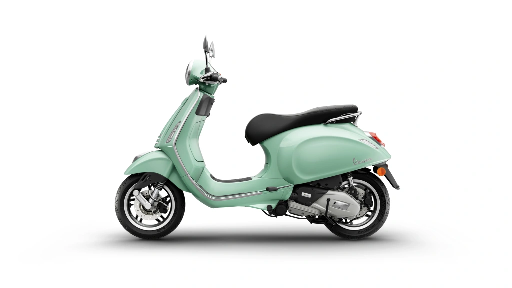 Vespa Primavera 125 Grün Amabile Seite links