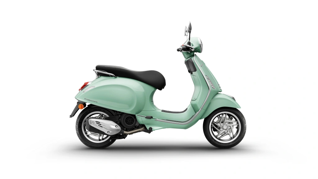 Vespa Primavera 125 Grün Amabile Seite rechts