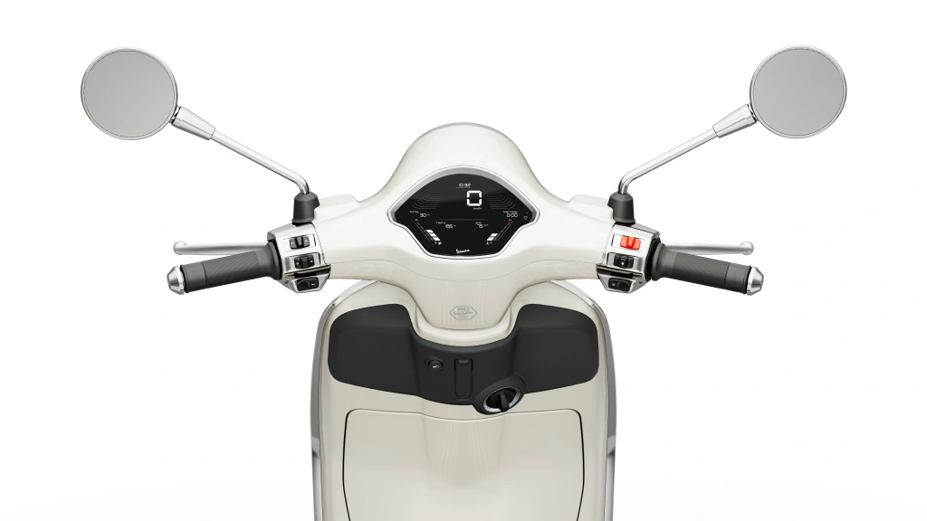 Vespa Primavera 150 Weiss Detail Lenker