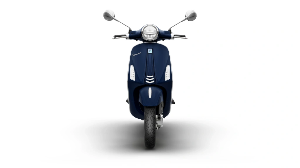 Vespa Primavera 50 Blau Energico Front