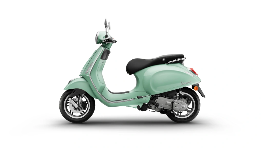 Vespa Primavera 50 Grün Amabile Seite links