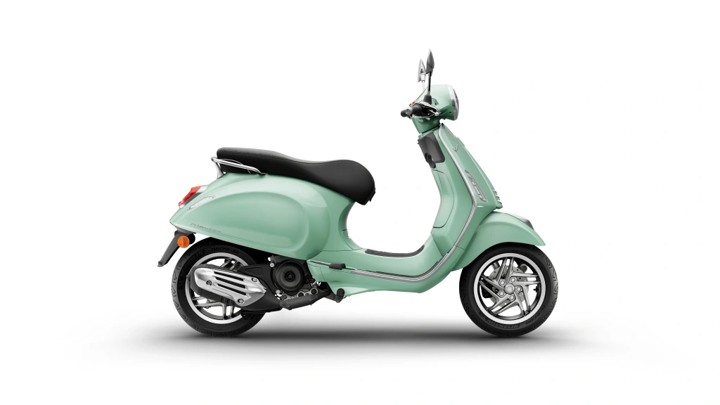 Vespa Primavera 50 Grün Amabile Seite rechts
