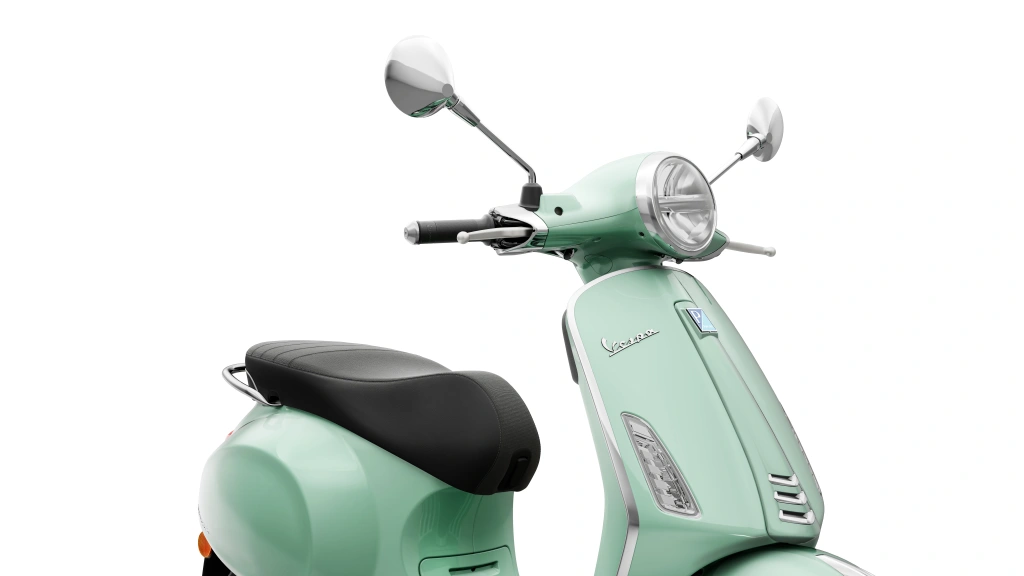 Vespa Primavera 50 Grün Amabile Vorne rechts Detail