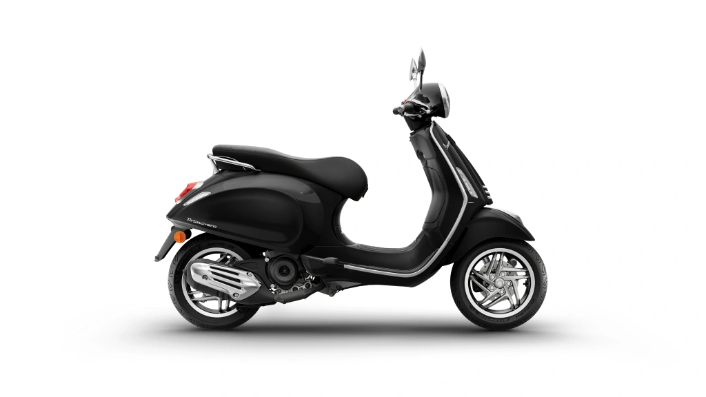 Vespa Primavera 50 Schwarz Convinto Seite rechts