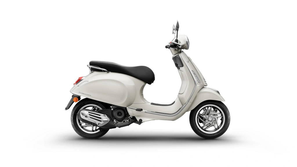 Vespa Primavera 50 Weiss Innocente Seite rechts