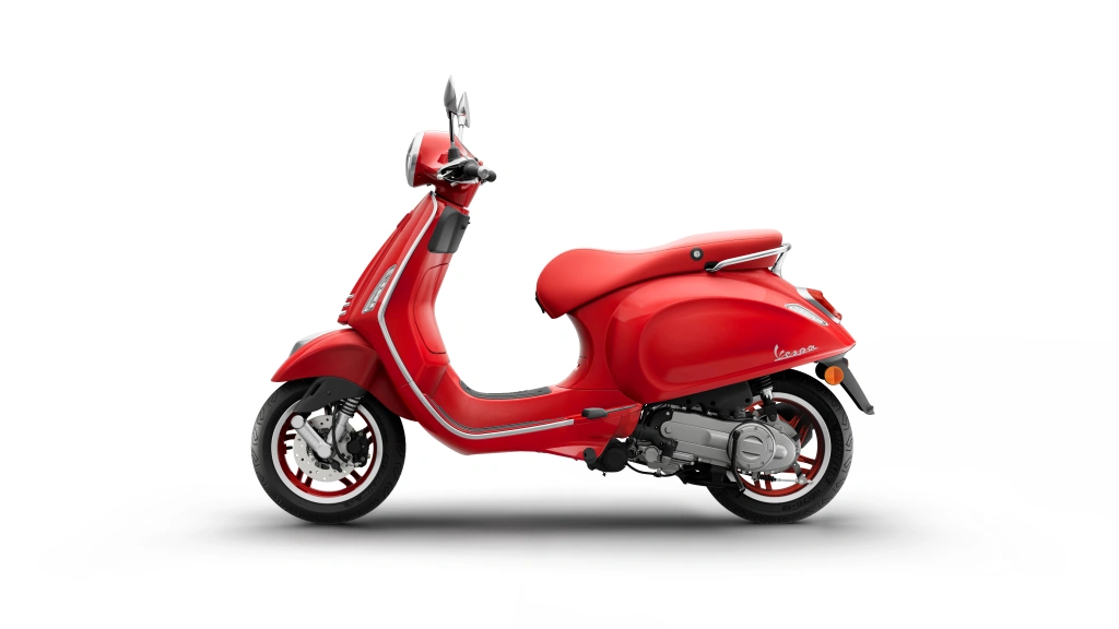 Vespa Primavera RED 50 Seite links