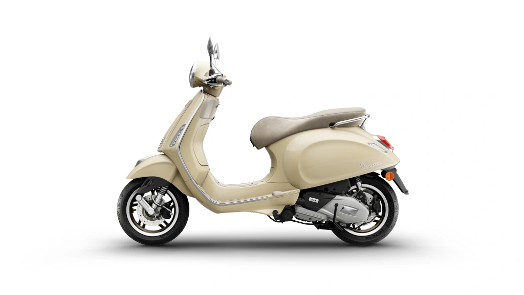 Vespa Primavera S 125 Gelb Disinvolto Seite links