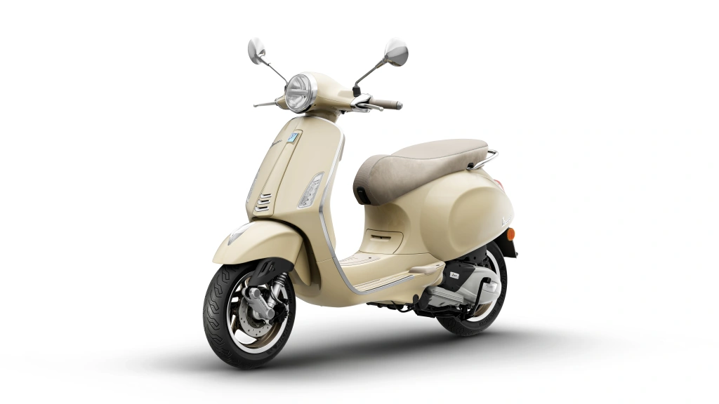 Vespa Primavera S 125 Gelb Disinvolto Vorne links