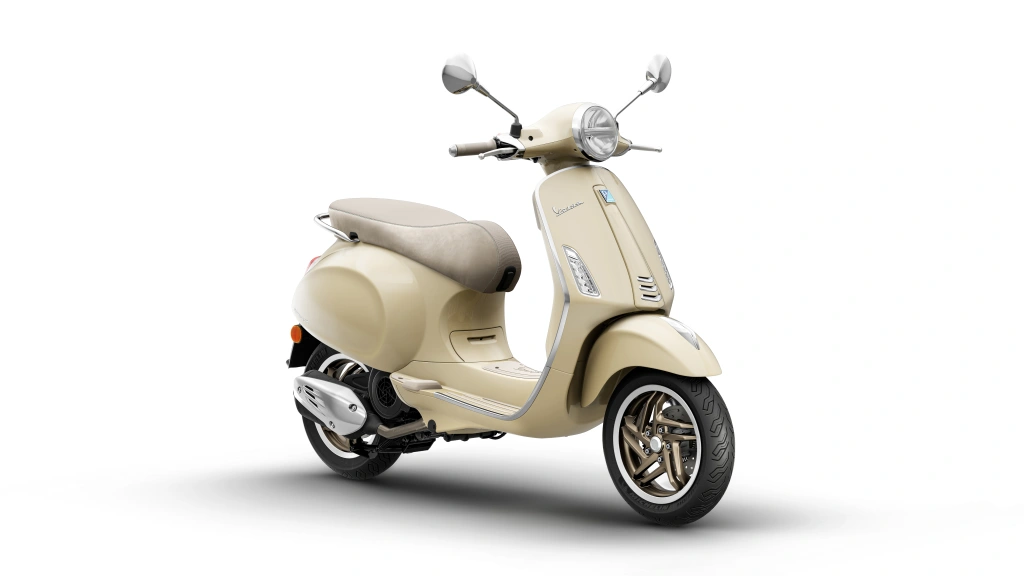 Vespa Primavera S 125 Gelb Disinvolto Vorne rechts