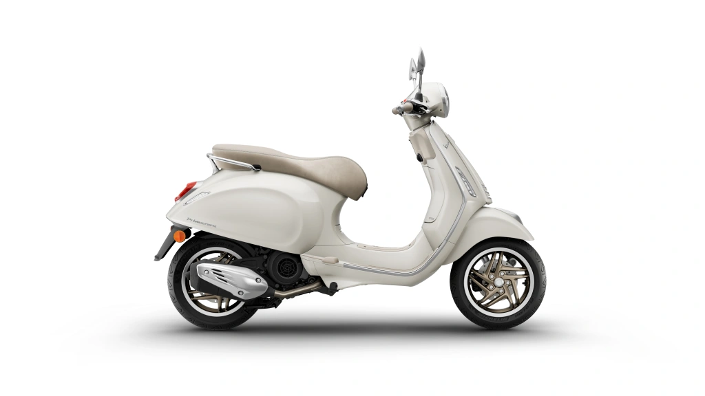 Vespa Primavera S 125 Weiss Innocente Seite rechts