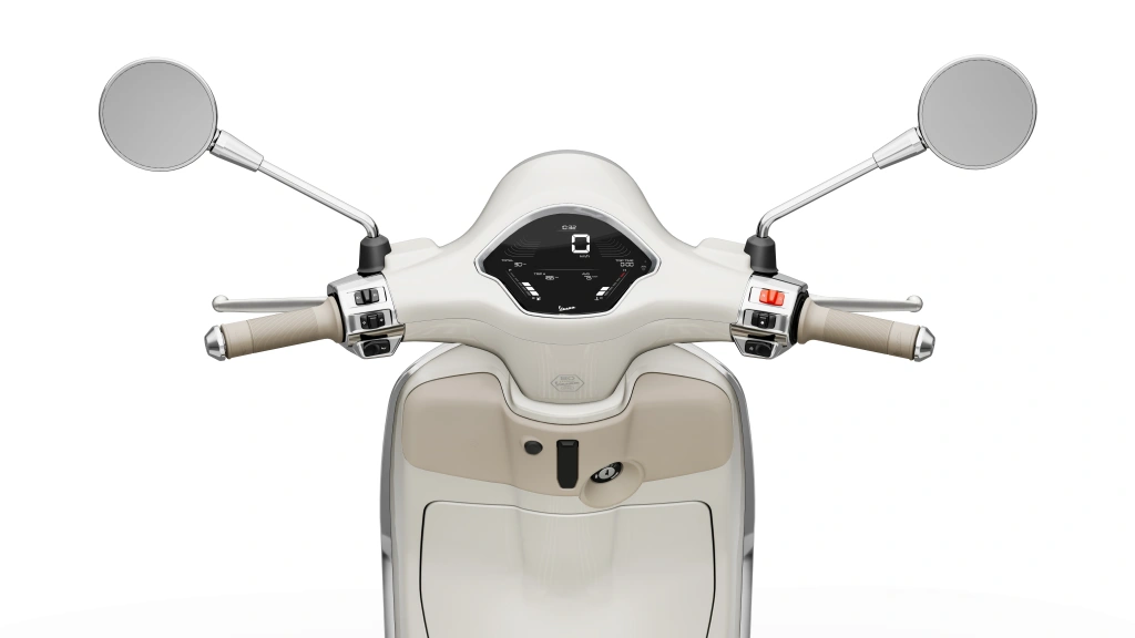Vespa Primavera S 50 Weiss Innocente Lenker