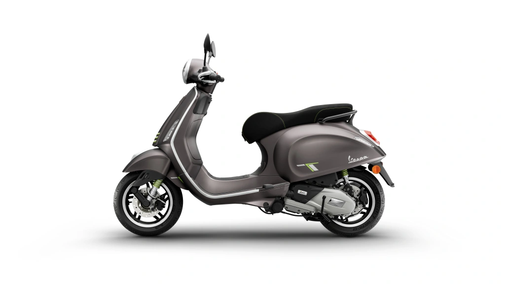 Vespa Primavera Tech 150 Grau Ottimista Seite links