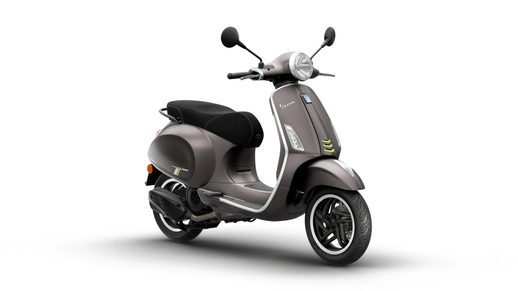 Vespa Primavera Tech 150 Grau Ottimista Vorne rechts