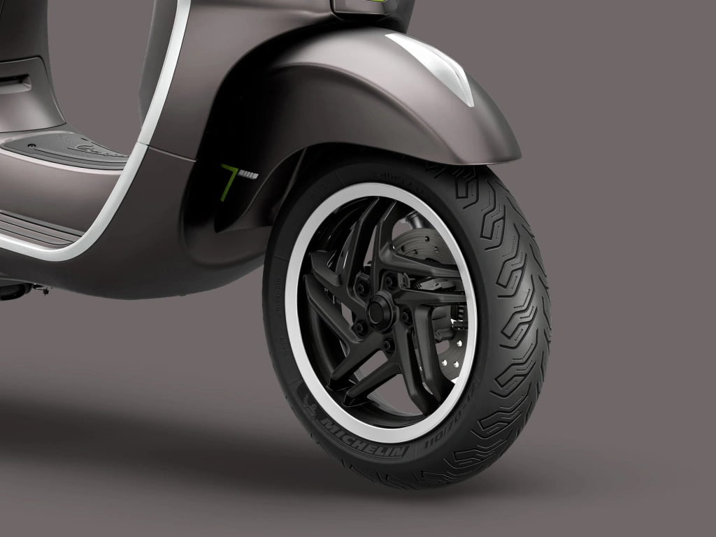 Vespa Primavera Tech 50 Grau Ottimista matt Detail Felge