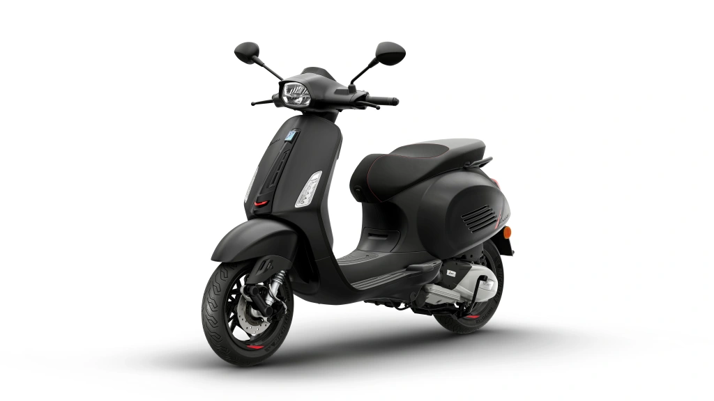 Vespa Sprint S 125 Schwarz Convinto matt Vorne links