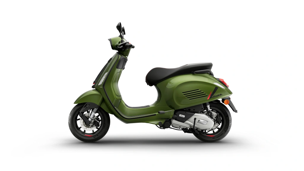 Vespa Sprint S 150 Grün Ribelle Seite links