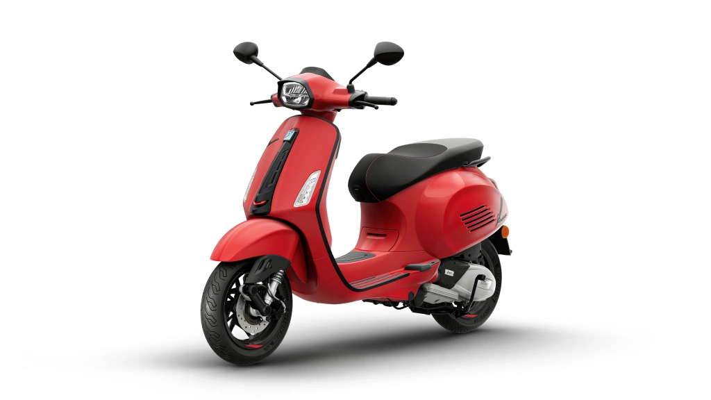 Vespa Sprint S 150 Rot Coraggioso Vorne links