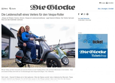 Die Leidenschaft eines Verlers für den Vespa-Roller
