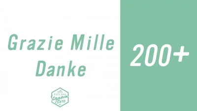 Grazie Mille / Danke für 200+
