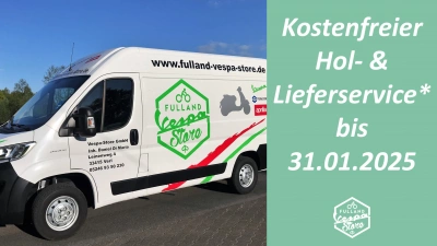 Kostenfreier Hol- & Lieferservice bis 31.01.2025