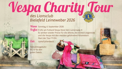 Vespa Charity Tour 2026 am Sonntag, 06.09.