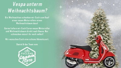Vespa unterm Weihnachtsbaum - Wir schenken Euch einen Weihnachtsbaum